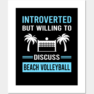 Introverted Beach Volleyball Posters and Art